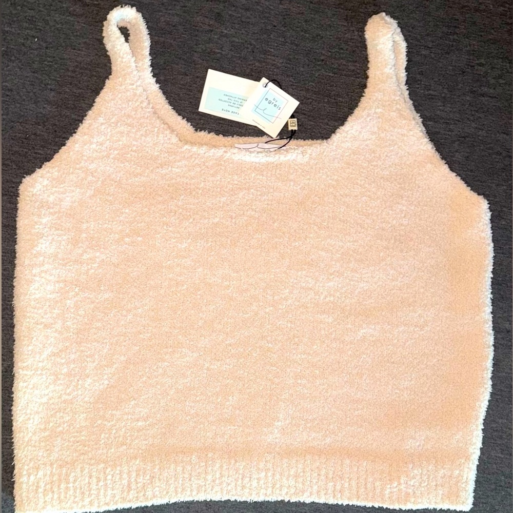 ByEgreis SET 2pc Woman XL cozy set tank, baby pink, super soft and comfortable.